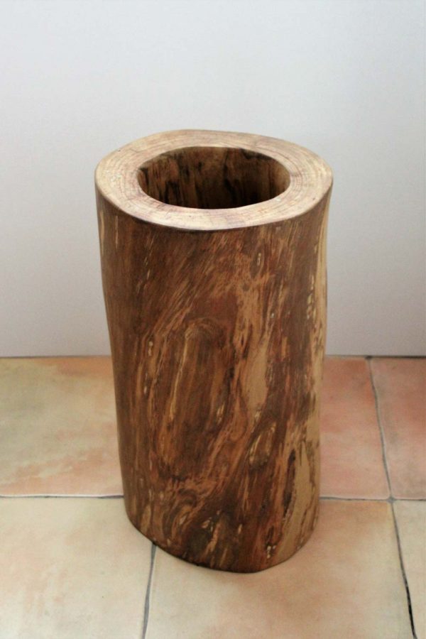 Tronco hueco de madera de castaño